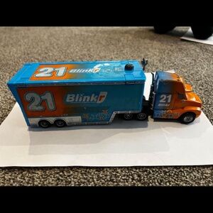 Disney Cars Speedy Comet Hauler Blinkr 21 Vehicle Semi Truck